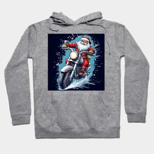 Biker Santa Hoodie